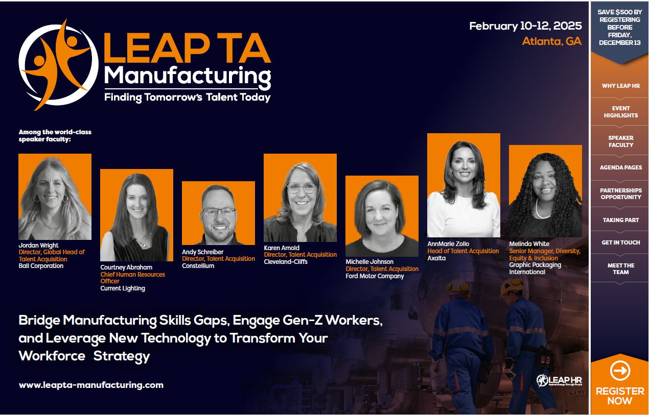 LEAP TA: Manufacturing 2025 Full Event Guide