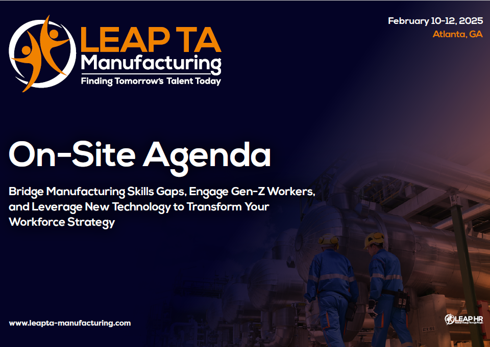 On-Site Agenda LEAP TA: Manufacturing Summit 2025